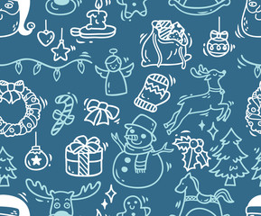 Christmas seamless background