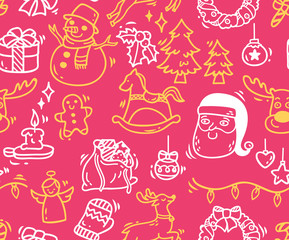 Christmas seamless background