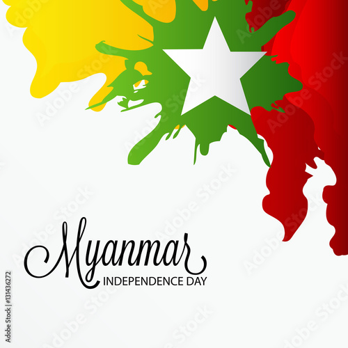 "Myanmar independence day." Stock photo and royalty-free ...