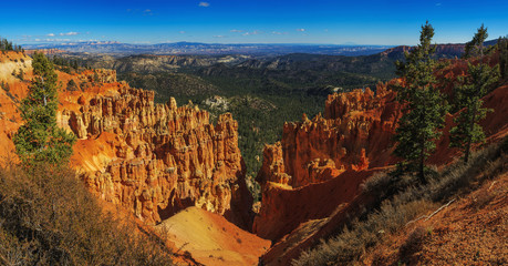 Awesome rock formation in the Bryce Canyon National Park. Utah,