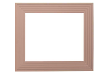 Picture Frame made from wood. (isolate)