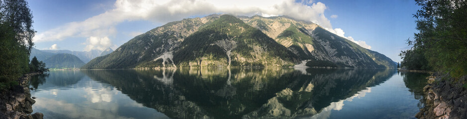 Mountain lake view in the Brandenberger Alps