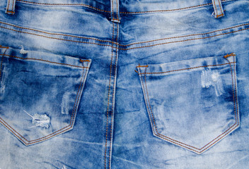 Jeans texture. Part of the blue jeans
