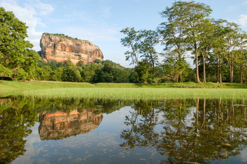 Fototapeta na wymiar The rock fortress of Sigiriya