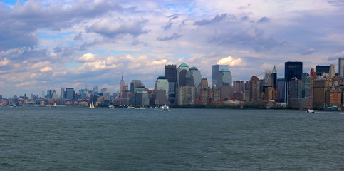 Fototapeta na wymiar Manhattan vom Hudson River aus