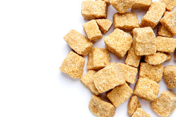 Brown sugar Isolated on white background