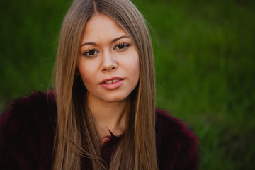 Beautiful portrait of a blonde girl