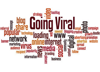 Going viral, word cloud concept 8