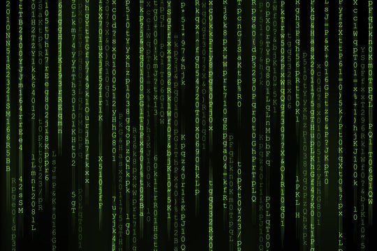 Green Digital Coding Background