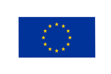 Flags of European Union.