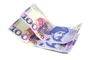 Obraz na płótnie Canvas Banknote 100 GEL, 2016