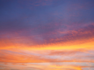 Beutiful sky during sunset.