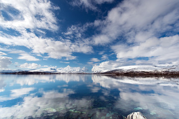 Obraz premium Coast of the Norwegian Sea.Tromso