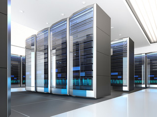 server room in datacenter