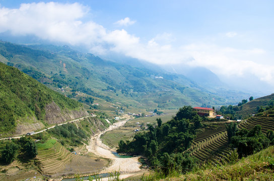 Vallée Sapa rizières en Plateau - Vietnam