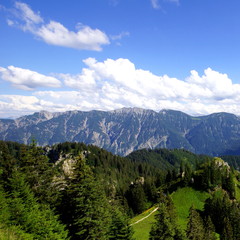Blick vom Laber auf das ESTER-GEBIRGE ( bei Garmisch-Partenkirchen ) 