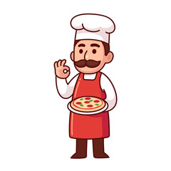 Italian pizza chef