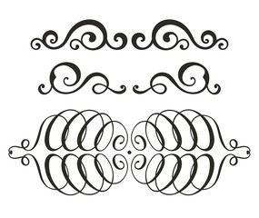 Vector swirl elements for design.