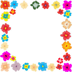 The frame of the colors of the image