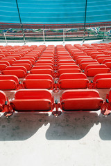 Fototapeta premium Siedziska stadionowe.