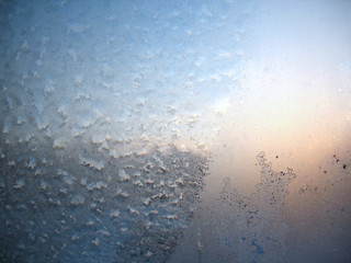 frozen winter window