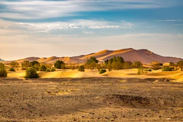 Zelfklevend Fotobehang Southwestern part of the Sahara desert in Morocco © KajzrPhotography.com