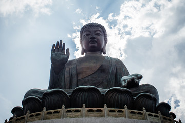 Big Buddha in Hongkong, Landmark at Nong Ping, Hong Kong