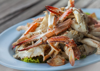 steamed crab