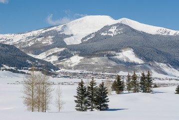 Fototapeta na wymiar Mt Emmons Winter