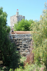 La tour de France du château Saint-Pierre à Bodrum en Anatolie