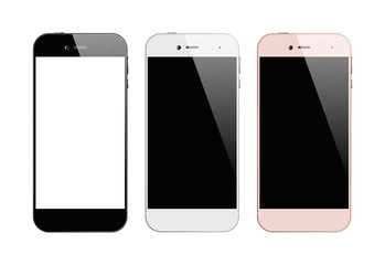 Smartphones three colors