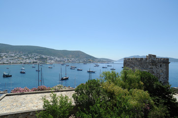 La tour d'Angleterre du château Saint-Pierre à Bodrum en Anatoli