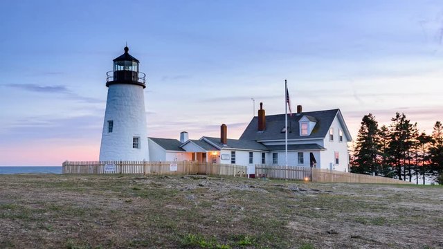 Pemaquid Point Light in Bristol, Maine, USA.