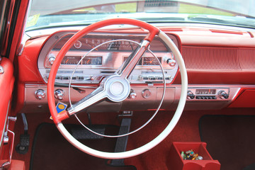 Vintage car dashboard