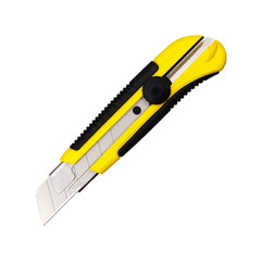 Teppichmesser einzeln, isoliert auf weißem Hintergrund