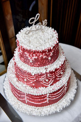 Obraz na płótnie Canvas Red cake