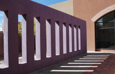 Abstract geometric architectural detail, Hispanic Cultural Center