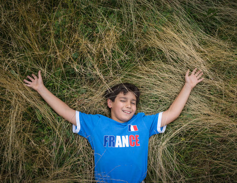 Happy kids in nature enjoying - Powered by Adobe