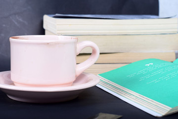 book and coffee