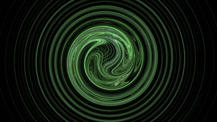 Green spiral abstract background