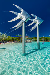  Tropical swimming lagoon on the promenade, Cairns, Australia © Martin Valigursky