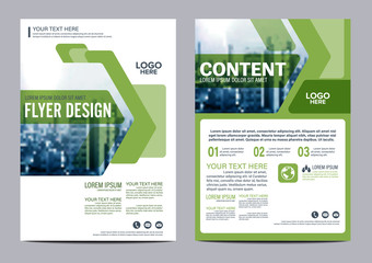 Greenery Brochure Layout design template. Annual Report Flyer Leaflet cover Presentation Modern background. illustration vector in A4 size