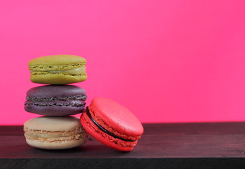 Macaron is food dessert of french.