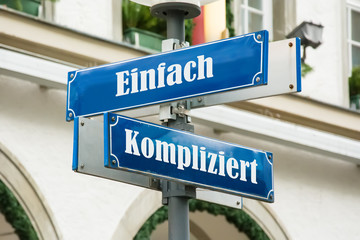 Obraz premium Schild 190 - Einfach