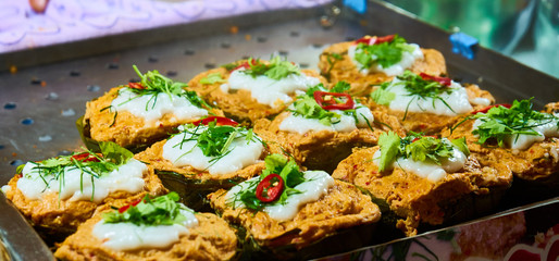 steamed fish with curry paste