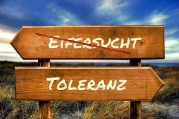 Schild 129 - Toleranz vs Eifersucht