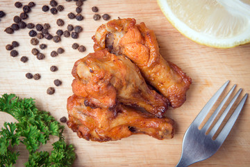 Grilled chicken wing