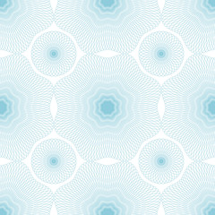 Seamless guilloche vector background. Thin wavy lines texture.