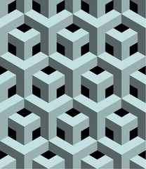 Fototapeta premium Seamless 3D pattern