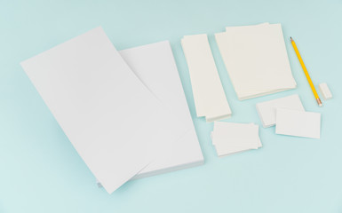 Blank flyer poster, brochure mockup,A4, US-Letter, with business